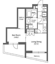 ストーリア神宮前 208 間取り図