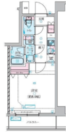 GENOVIA川崎鈴木町skygarden 6階 間取り図