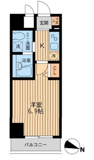 HF関内レジデンス 502 間取り図