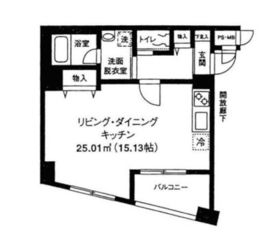 グランドゥール日吉 607 間取り図