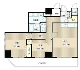 トレステージ目黒 1404 間取り図