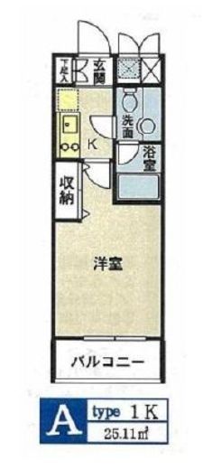 HF東新宿レジデンス 301 間取り図