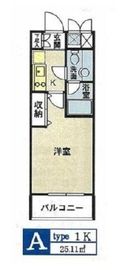 HF東新宿レジデンス 301 間取り図