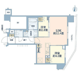 グレーシア横浜 7階 間取り図