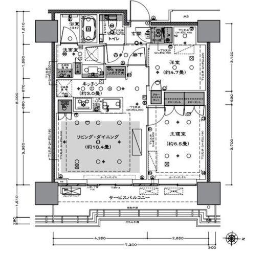 THE YOKOHAMA FRONT TOWER (ザ・ヨコハマフロントタワー) 34階 間取り図