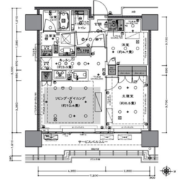 THE YOKOHAMA FRONT TOWER (ザ・ヨコハマフロントタワー) 34階 間取り図