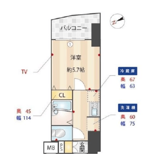 メインステージ南麻布 7階 間取り図