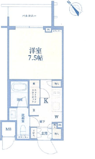 赤坂レジデンシャルホテル 7階 間取り図