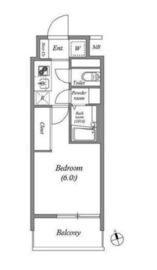 ディームス品川南大井 402 間取り図
