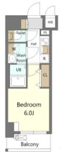 S-RESIDENCE横濱吉野町burgeon (エスレジデンス横濱吉野町バージョン) 305 間取り図