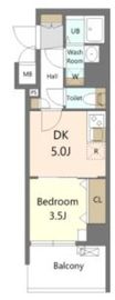 S-RESIDENCE横濱吉野町burgeon (エスレジデンス横濱吉野町バージョン) 806 間取り図