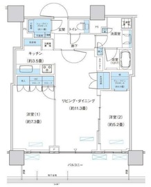 パークシティ柏の葉キャンパス ザ・ゲートタワー ウエスト 3503 間取り図