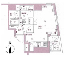 エスコートノヴェル南麻布 10階 間取り図