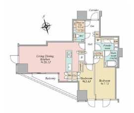 三田ガーデンヒルズ NORTH HILL 5階 間取り図