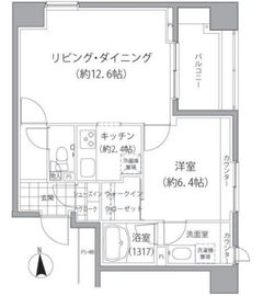エーデル練馬 410 間取り図