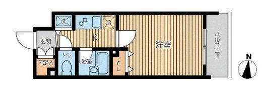 シティスパイア両国 1003 間取り図