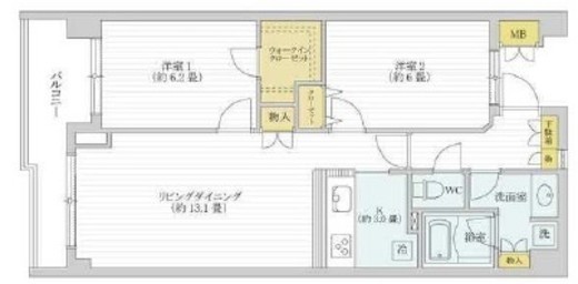 AZ小石川 302 間取り図