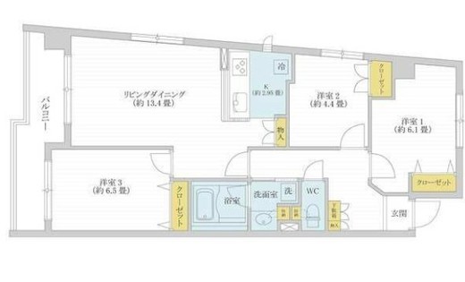 AZ小石川 103 間取り図
