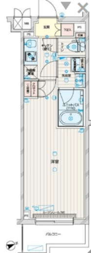 ルーブル武蔵新城七番館 308 間取り図