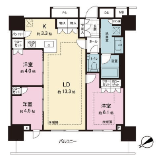 THE TOWER JUJO (ザ・タワー十条) 36階 間取り図