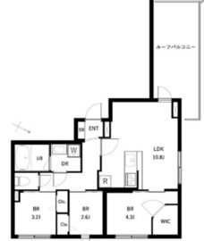 コンポジット品川戸越 403 間取り図