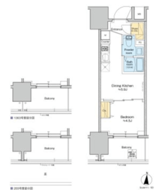 プラウドフラット錦糸町ウエスト 402 間取り図