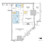プラウドフラット錦糸町ウエスト 404 間取り図