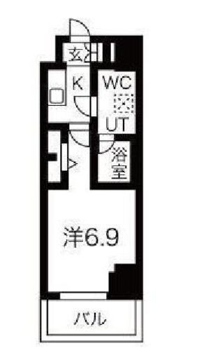 スパシエ東神奈川 302 間取り図