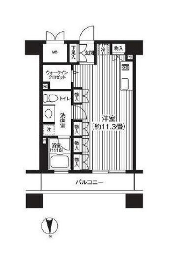 ピエス綱島 232 間取り図