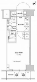 プラウドフラット登戸 505 間取り図