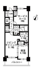 シャンピアグランデ深沢 506 間取り図
