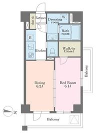 デュオステージ大塚 4階 間取り図