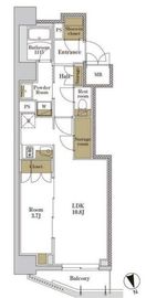 RJRプレシア大森北 513 間取り図