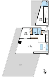 グランカーサ南青山 402 間取り図