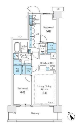 パークホームズ上板橋 2階 間取り図