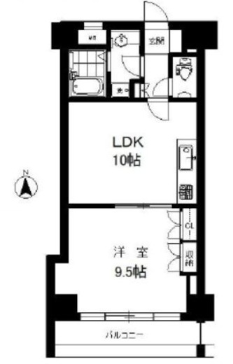 シティプラザ恵比寿 7階 間取り図