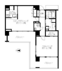 広尾ガーデンフォレスト 8階 間取り図