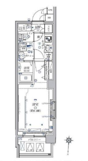 クレイシア菊川 7階 間取り図