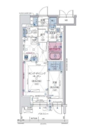 ソルティア藤沢鵠沼 8階 間取り図