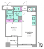 レジディア横濱馬車道 606 間取り図
