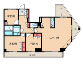 レジディア文京音羽 1002 間取り図