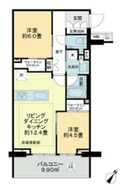 アトラス青山レジデンシャル 6階 間取り図