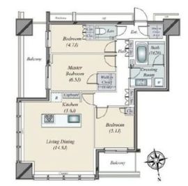 WORLD TOWER RESIDENCE 18階 間取り図