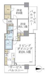 THE YOKOHAMA FRONT TOWER (ザ・ヨコハマフロントタワー) 33階 間取り図