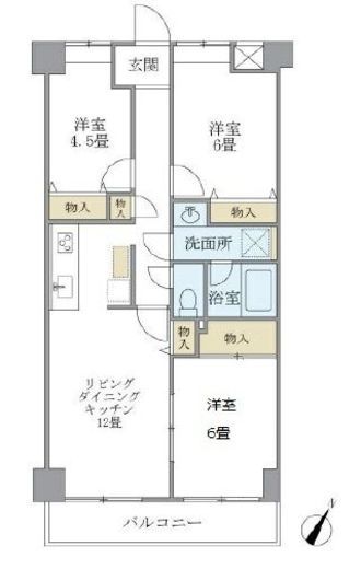 KDXレジデンス田園調布 405 間取り図
