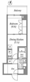 ラクレイス横濱関内 504 間取り図
