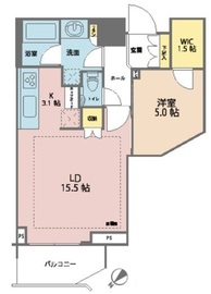 パークタワー勝どきミッド/サウス 38階 間取り図