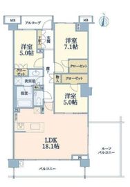 グランドメゾン武蔵野 4階 間取り図