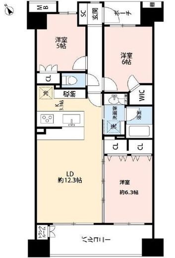 エムステージ・イースティア 7階 間取り図