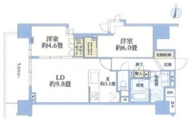 ライオンズ湘南茅ヶ崎フロント 9階 間取り図